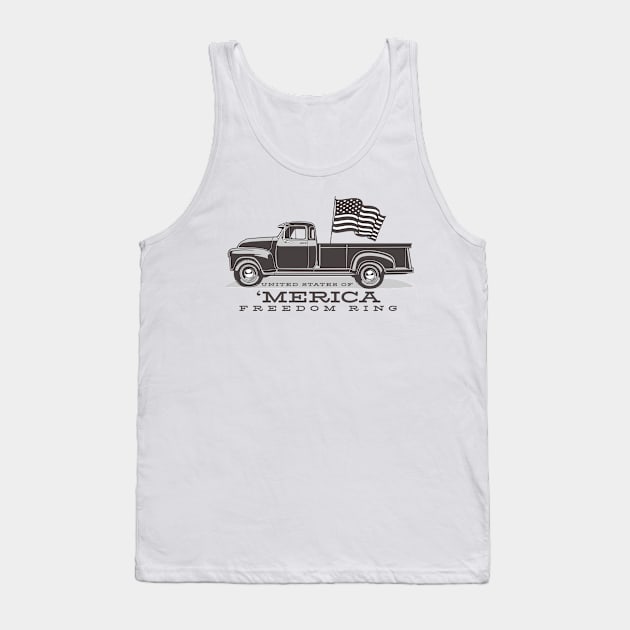 Driving for Freedom and the 4th of July Tank Top by fatbastardshirts